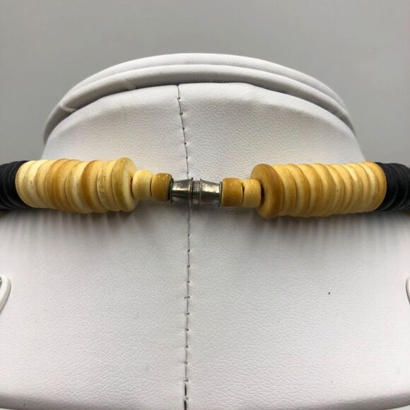 Fish Sea Life Beaded Women's Statement Necklace Nautical Wood Fashion Jewelry - Picture 6 of 8